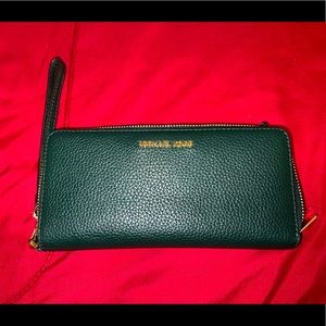 Green Michael Kors wallet